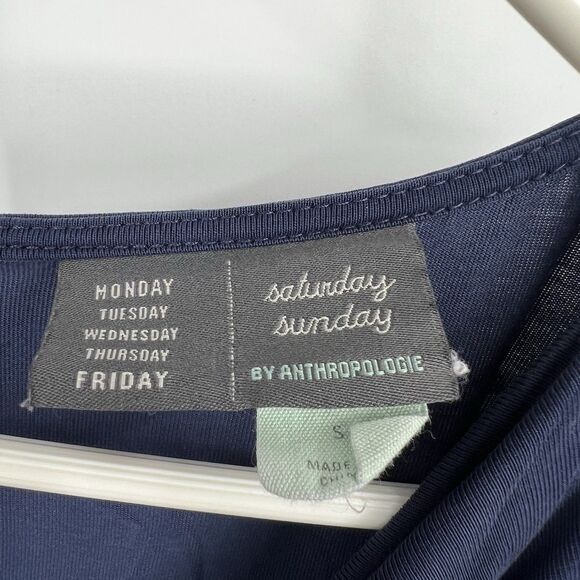 Saturday Sunday Dylan Cowl Neck Jumpsuit Navy S Boho Festival Hippie Lagenlook - Picture 4 of 12